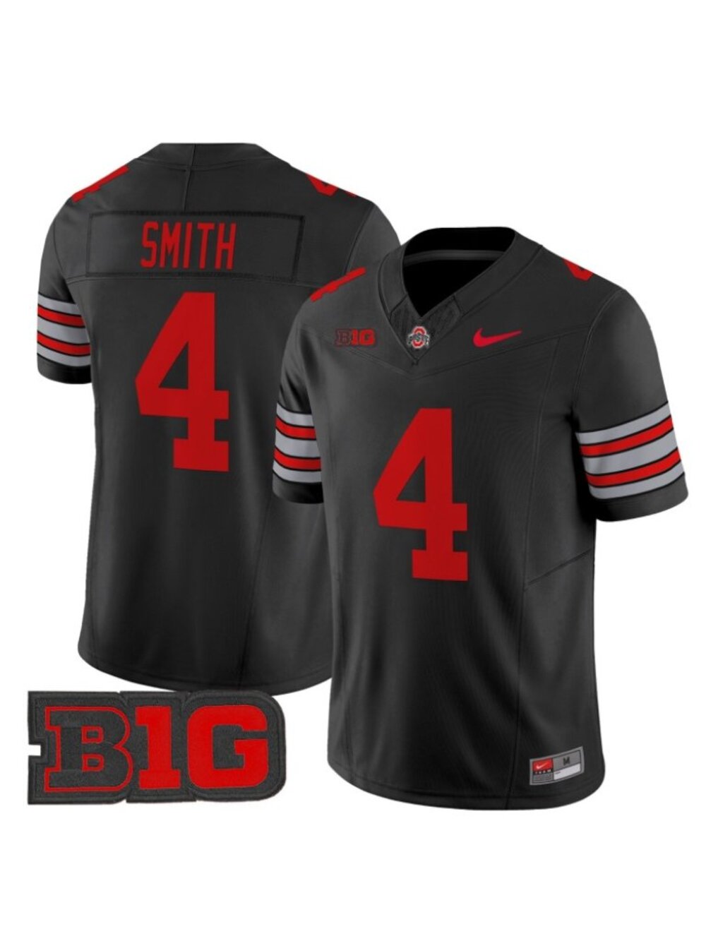 Choose for Youths Jeremiah Smith Vapor Jersey 4 Stitched Black